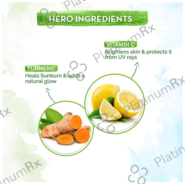 Mamaearth Vitamin C Daily Glow Sunscreen SPF 50 PA+++ Cream 50gm