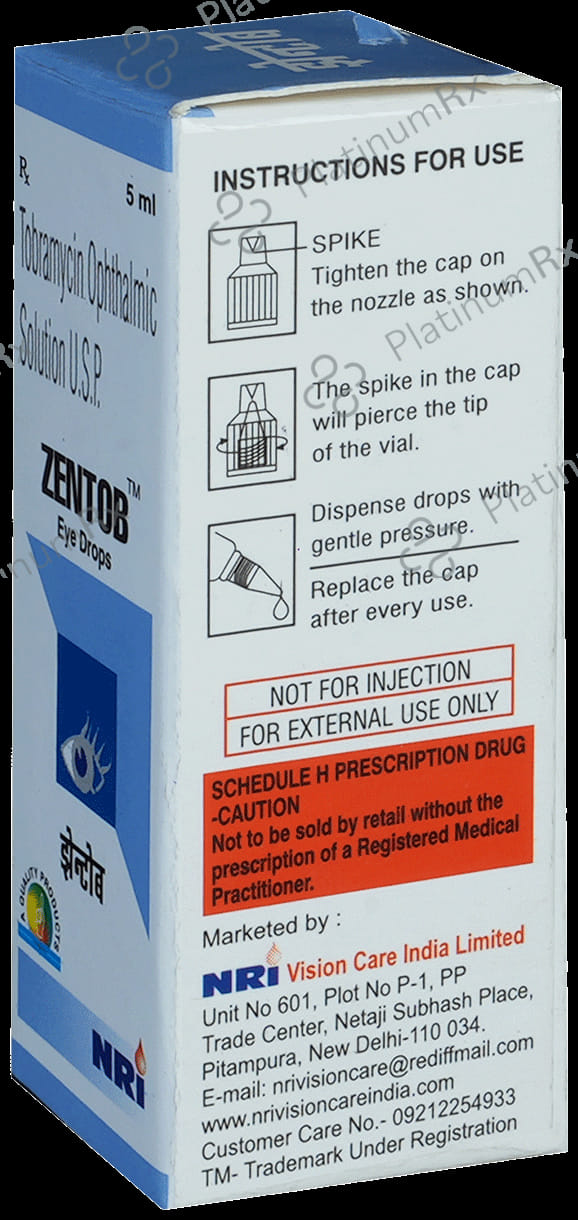 Zentob 0.3% Eye Drop 5ml