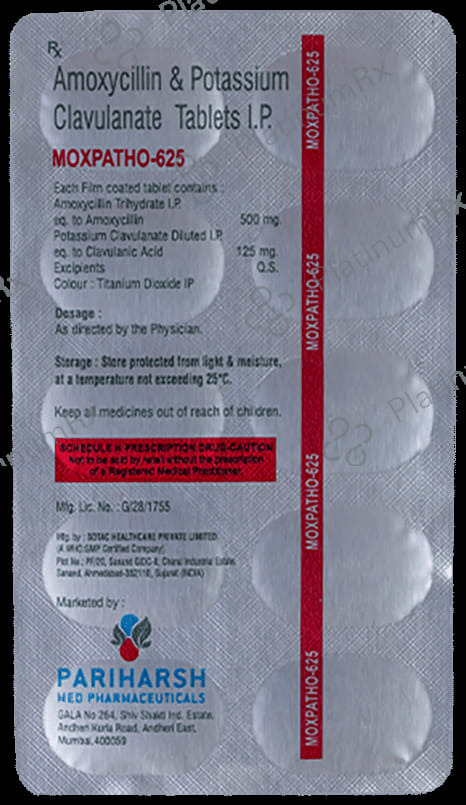 Moxpatho 625mg Tablet 10s