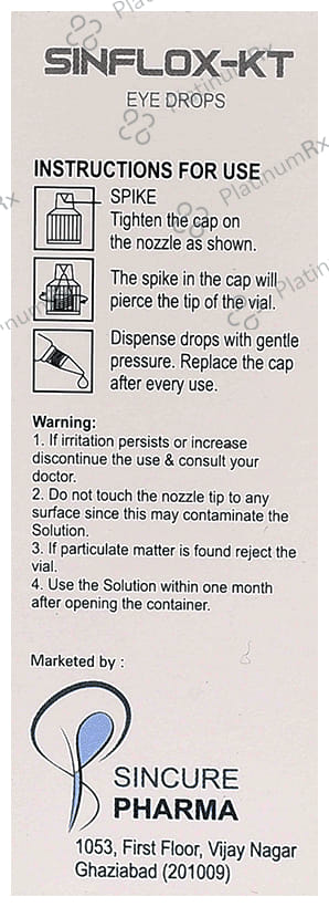 Sinflox-KT Eye Drop BAK Free