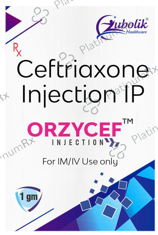 Orzycef 1gm Injection 1s
