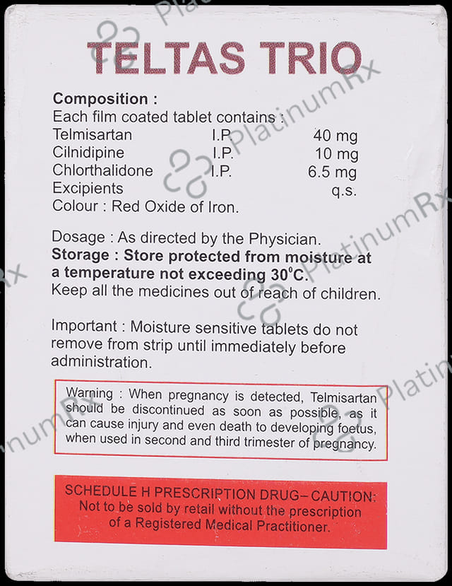 Teltas Trio 40mg/10mg/6.5mg Tablet