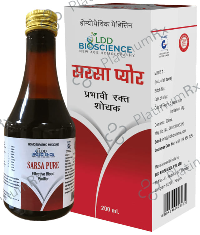 LDD Bioscience Sarsa Pure Blood Purifier Syrup 200 ml