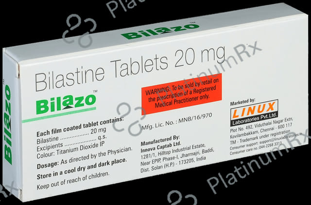 Bilazo 20mg Tablet 10s