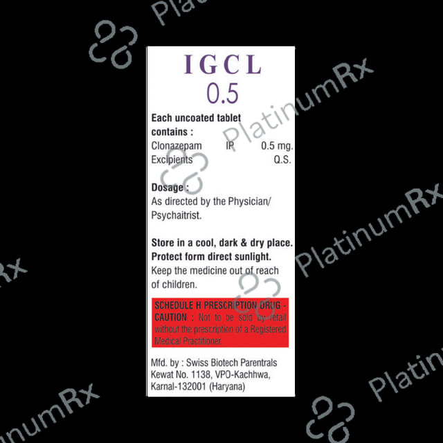 Igcl 0.5mg Tablet