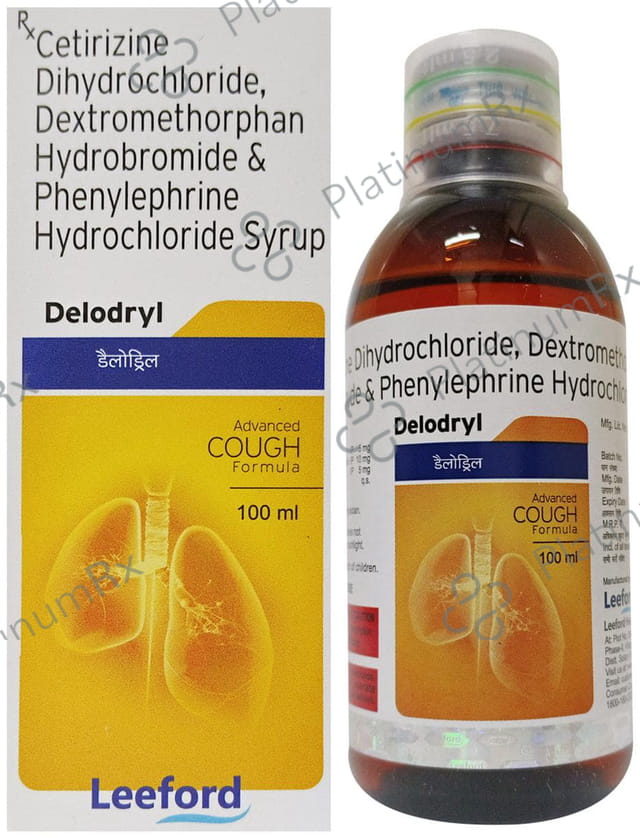 Delodryl 5/10/5mg Syrup 100ml