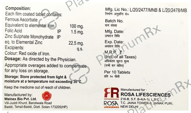 Rosa HB Tablet 10s