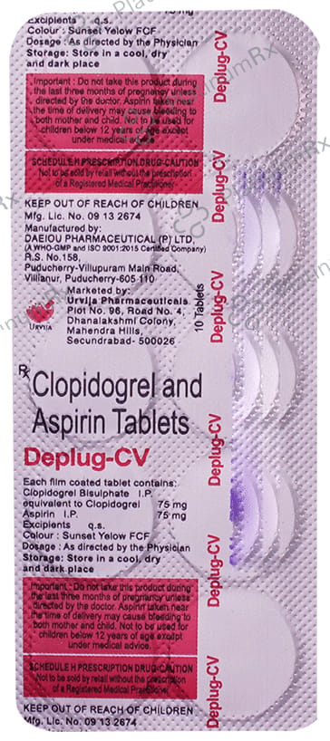 Deplug CV 75/75mg Tablet 10s