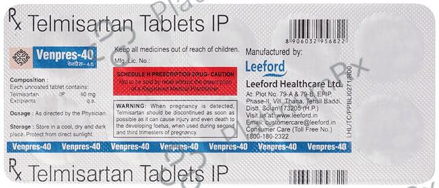 Venpres 40mg Tablet 10s