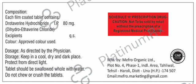 Drotagut DS 80mg Tablet 10s