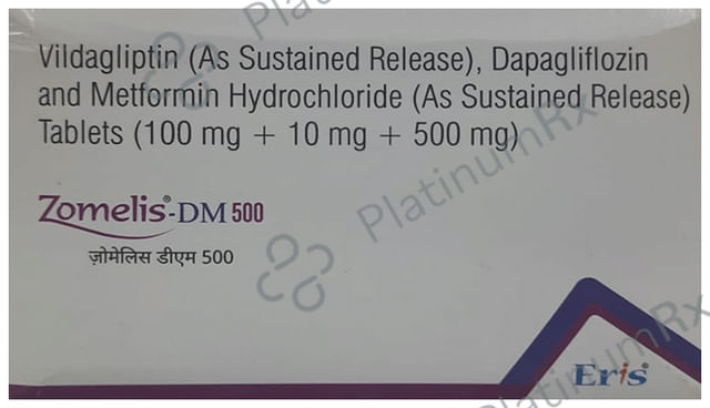 Zomelis DM 10/500/100mg Tablet SR 10s
