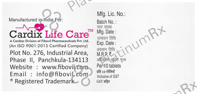 Cardcilin 10 Tablet