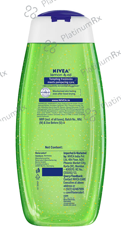 Nivea Nivea Shower Gel Lemon & Oil Family Pack