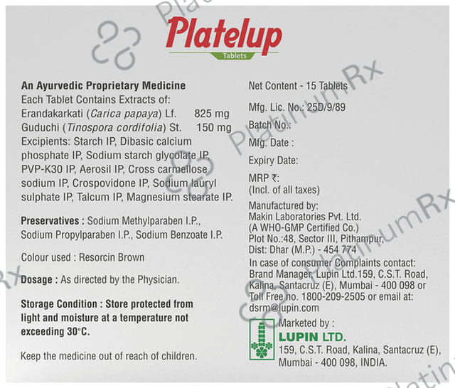 Platelup Tablet