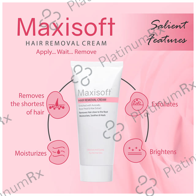 Maxisoft Hair Removal Cream (60gm Each) 2 Tubes