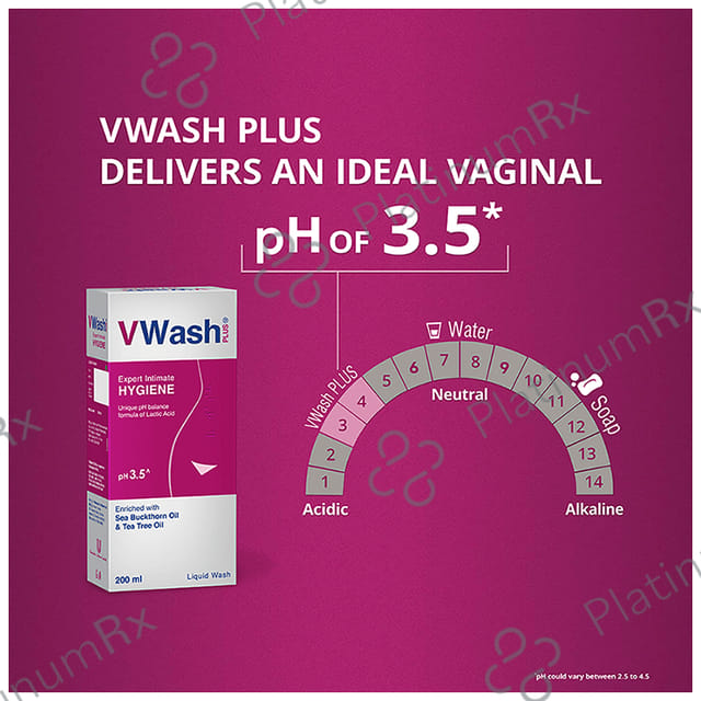 VWash Plus Expert Intimate Hygiene Liquid 200ml