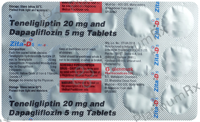 Zita D 5/20mg Tablet 15s