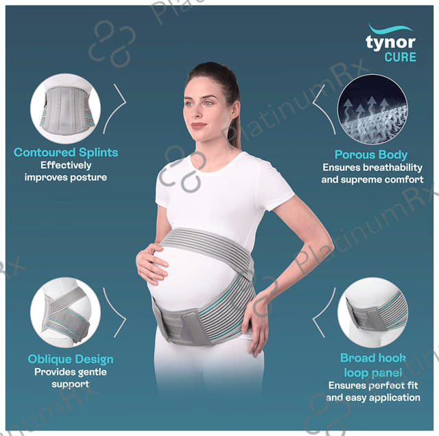 Tynor A 20 Pregnancy Back Support Belt Medium Grey
