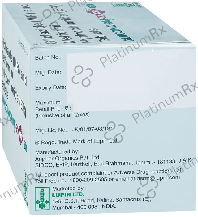 Gluconorm Z XR 60/500mg Tablet 15s