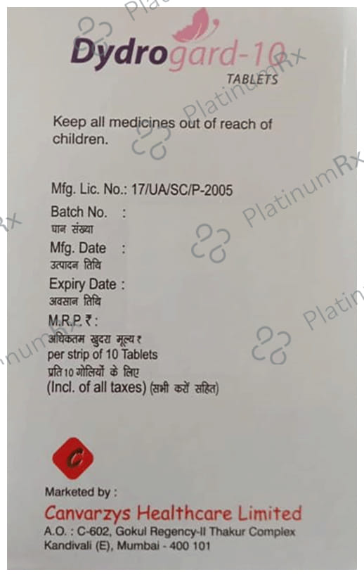 Dydrogard 10mg Tablet 10s