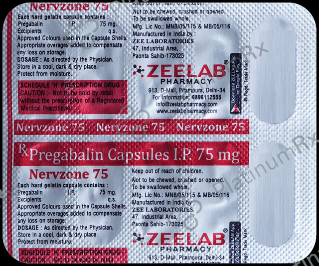 Nervzone 75mg Capsule