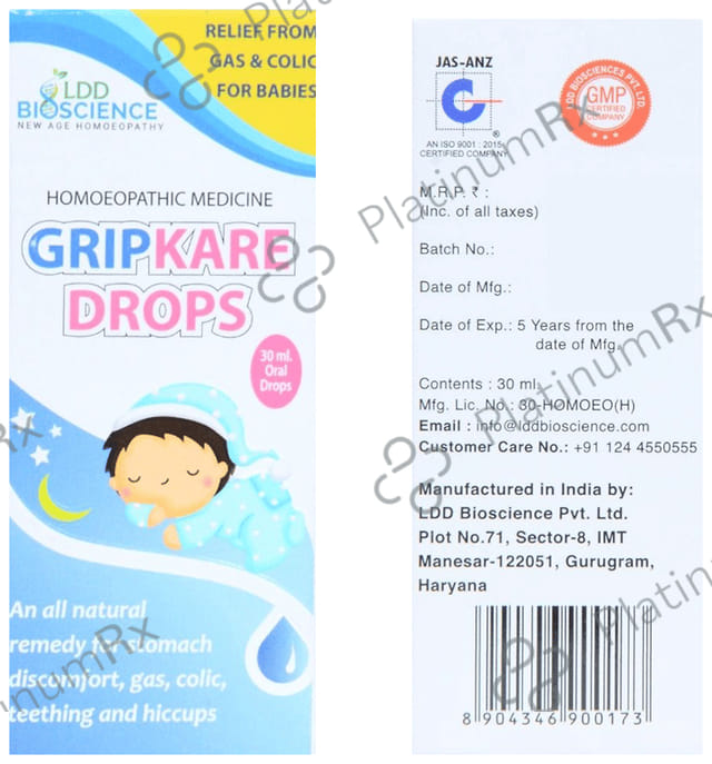 LDD Bioscience Gripkare Oral Drops