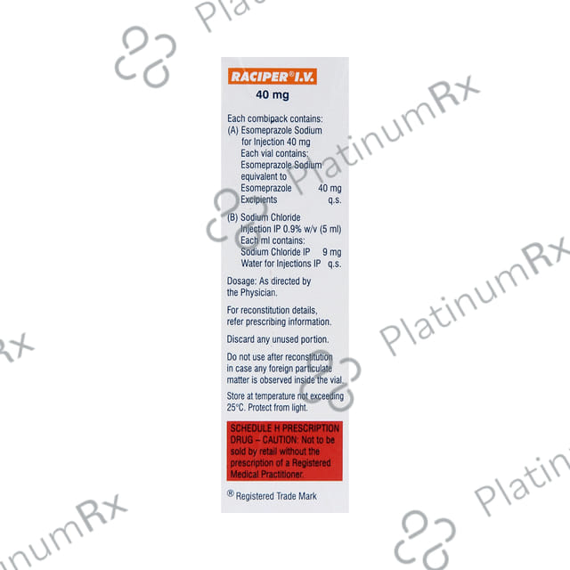 Raciper IV 40mg Injection 5ml