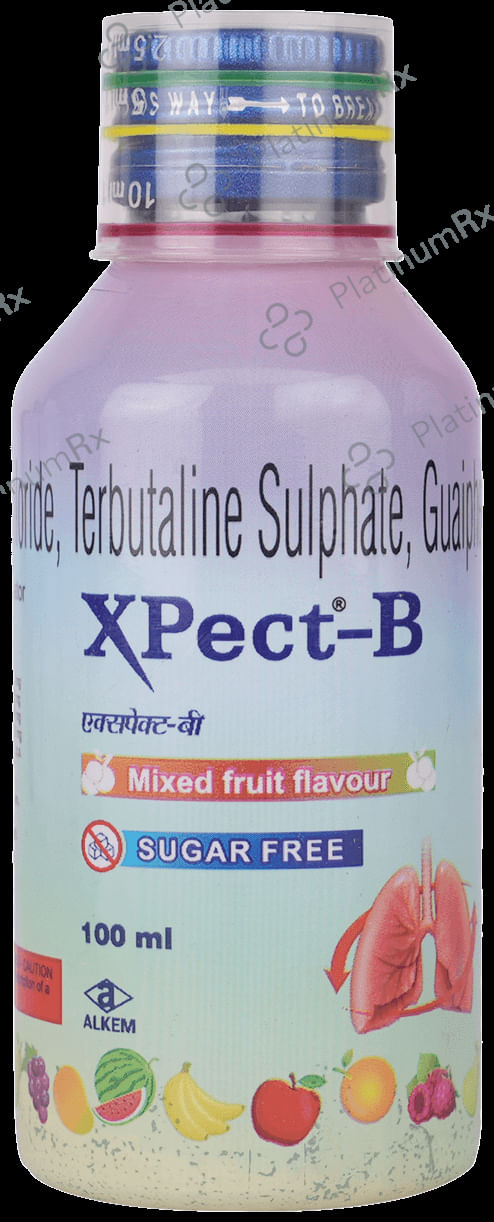 Xpect B Expectorant Mixed Fruit Sugar Free 100ml