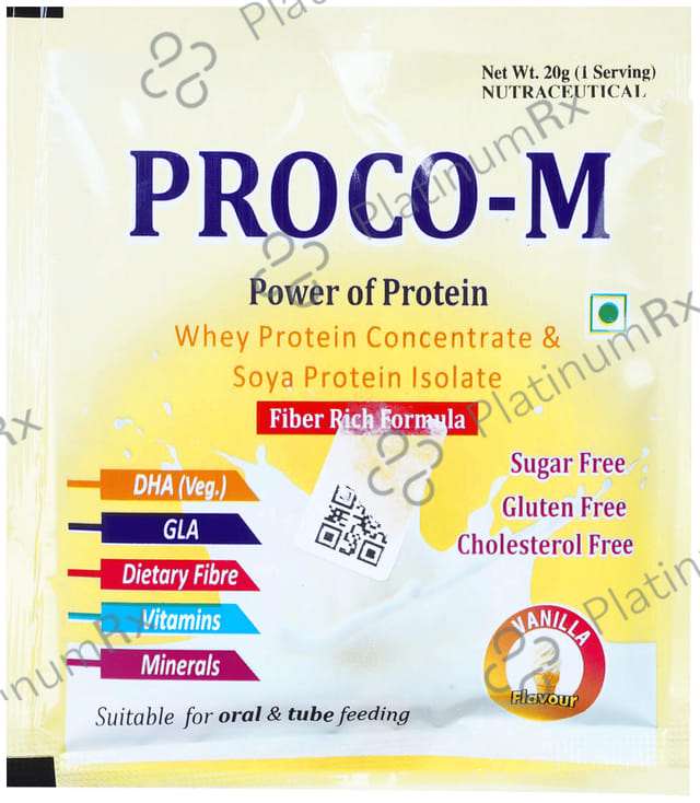 Proco -M Sugar Free Sachet Vanilla