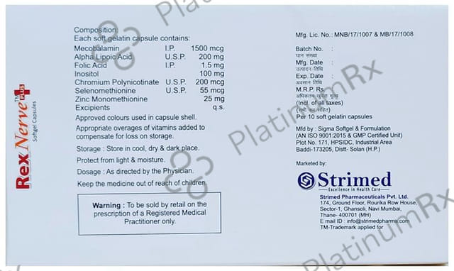 Rexnerve Plus Softgel Capsule