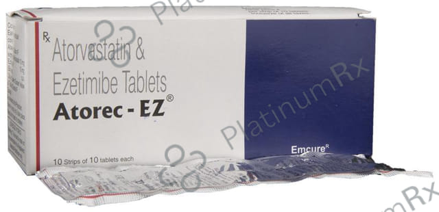 Atorec EZ 10/10mg Tablet 10s