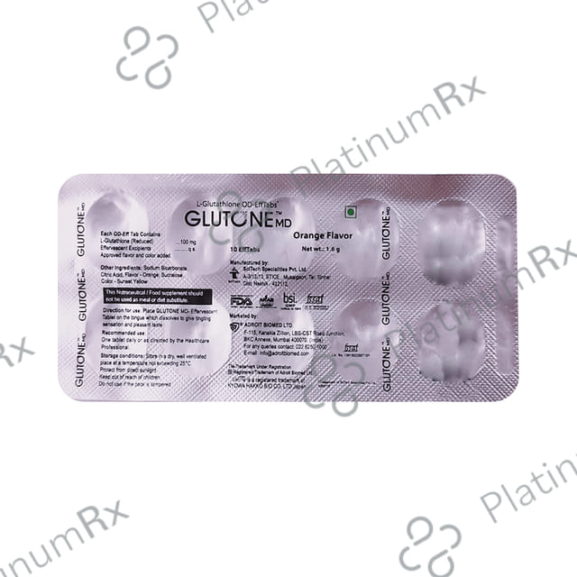 Glutone MD Effervescent Tablet 10s