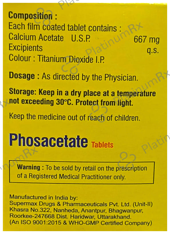 Phosacetate 667mg Tablet 10s