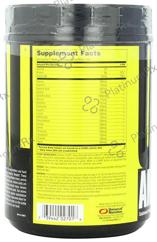 Universal Nutrition Amino 2700 Tablet