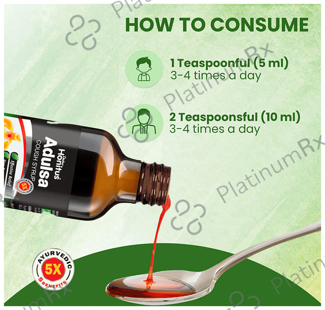 Dabur Honitus Adulsa Cough Syrup 100ml
