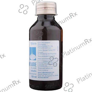 Bromhexine 4mg Elixir 120ml