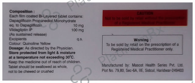 Gliptoryl DSR 10/100mg Tablet 10s