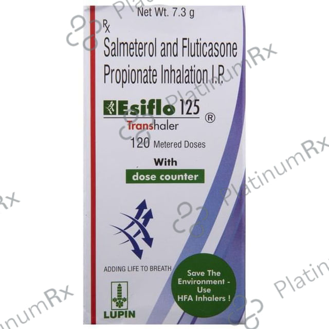 Esiflo 125/25mcg Transhaler 120MDI