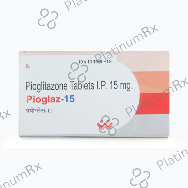 Pioglaz 15mg Tablet 10s