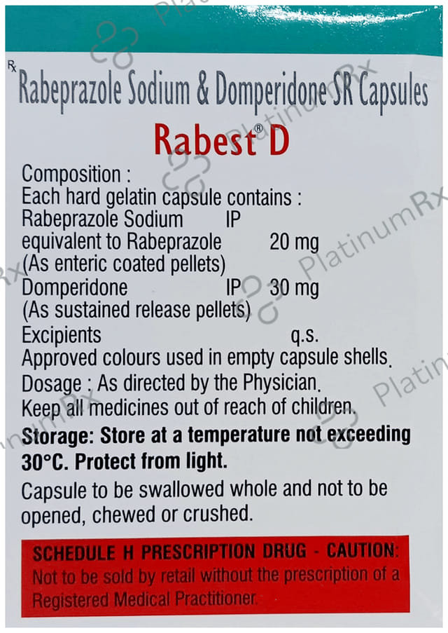 Rabest D 30/20mg Capsule 15s