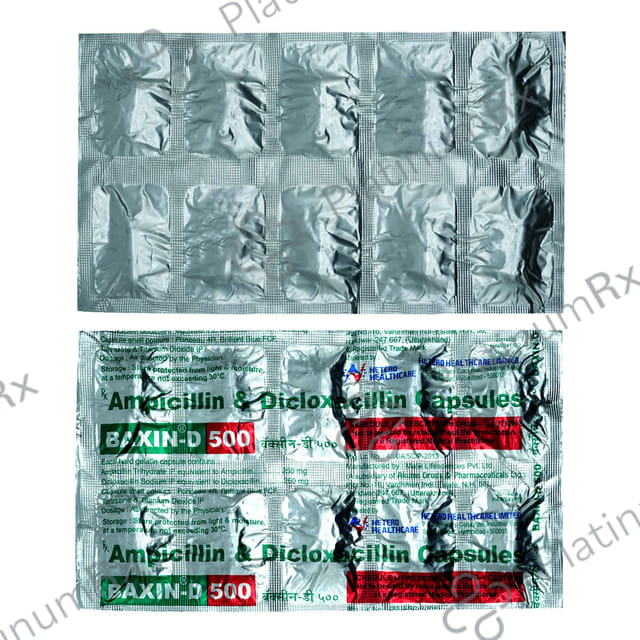 Baxin D 250/250mg Capsule 10s