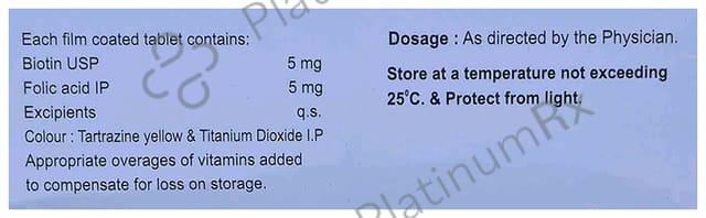 Biofol 5000/5000mcg Tablet 10s