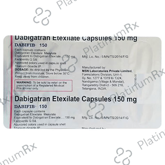 Dabifib 150mg Capsule 10s