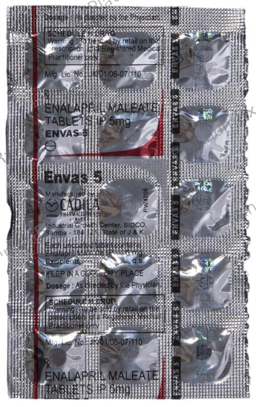 Envas 5mg Tablet 15s