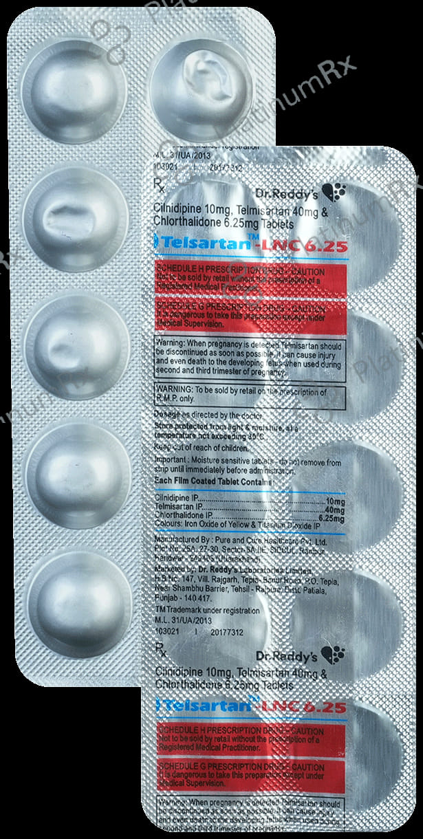 Telsartan LNC 6.25 Tablet 10s