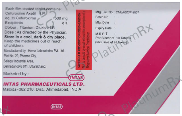 Ceroxitum 500 Tablet 10 Tablet