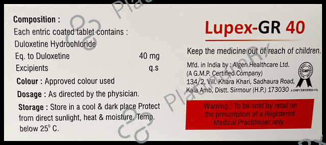 Lupex 40mg Tablet DR
