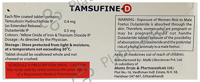 Tamsufine D ER 0.5/0.4mg Tablet 10s