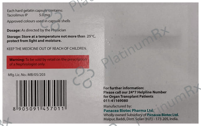 Pangraf 5mg Capsule 10s