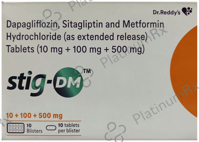 Stig DM 10mg/500mg/100mg Tablet ER
